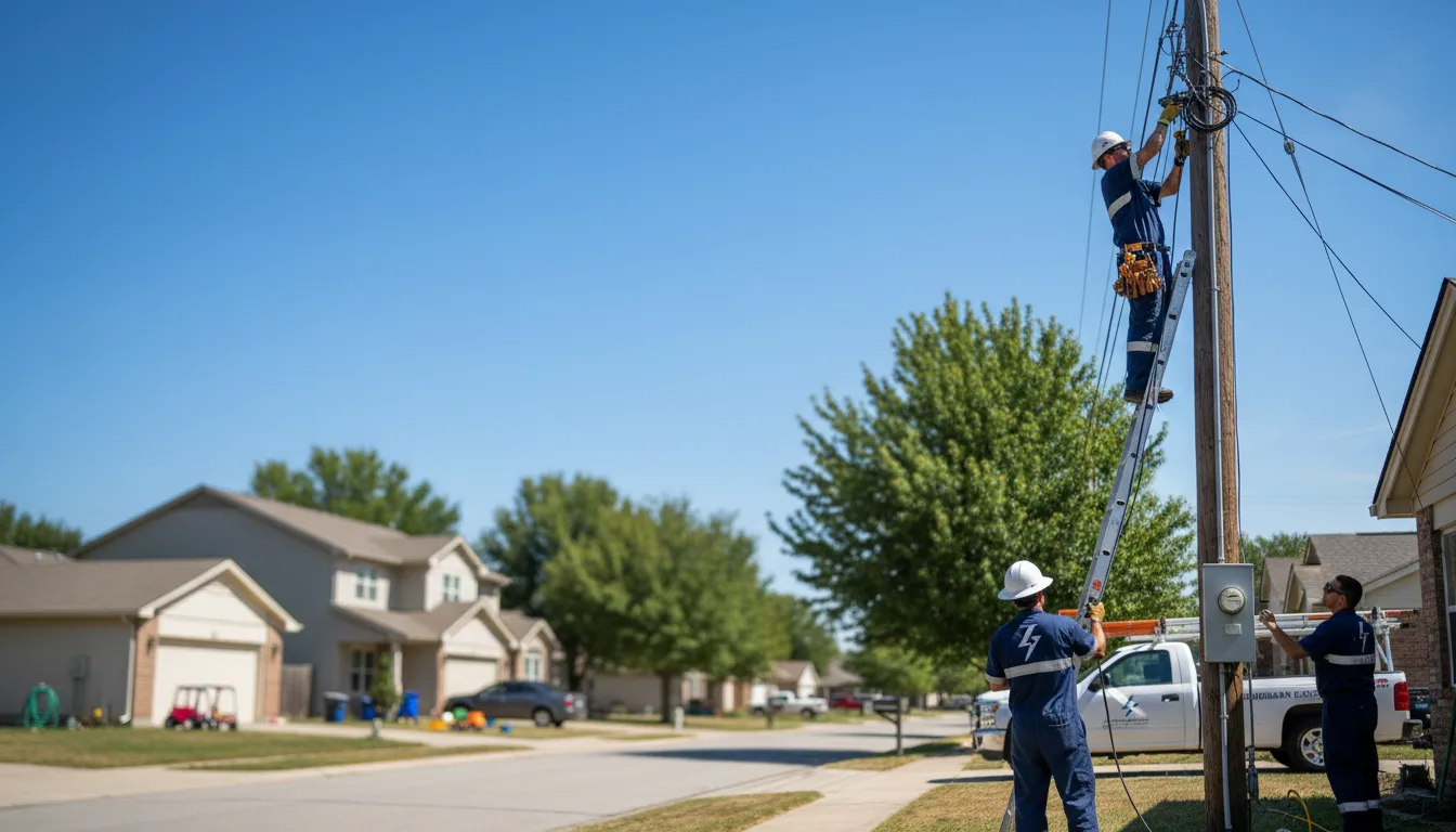 Residential electrician providing installation services in Chatfield, OH
